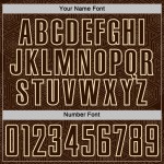 Brown Shape Sports Jersey Cream Sublimation Custom Soccer Geometric Uniform Brown Shape Sports Jersey Cream Sublimation Custom Soccer Geometric Uniform