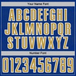 Gold-White Geometric Soccer Shape Royal Old Sports Sublimation Uniform Jersey Custom Gold-White Geometric Soccer Shape Royal Old Sports Sublimation Uniform Jersey Custom