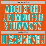 Aqua-White Jersey Sports Lightning Uniform Orange Soccer Custom Sublimation Aqua-White Jersey Sports Lightning Uniform Orange Soccer Custom Sublimation