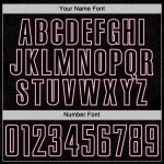 Soccer Sports Light Jersey Sublimation Custom Shape Geometric Pink Black Uniform Soccer Sports Light Jersey Sublimation Custom Shape Geometric Pink Black Uniform