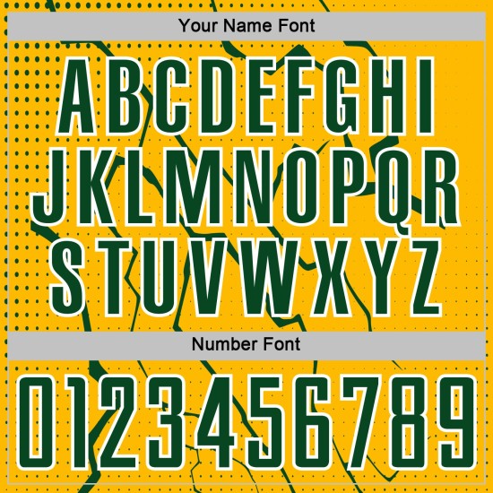 Custom Sublimation Green-White Sports Soccer Gold Lightning Uniform Jersey Custom Sublimation Green-White Sports Soccer Gold Lightning Uniform Jersey