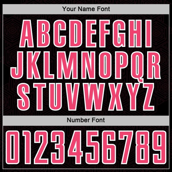 Soccer Neon Sublimation Shape Black Geometric Jersey Sports Custom Uniform Pink-White Soccer Neon Sublimation Shape Black Geometric Jersey Sports Custom Uniform Pink-White