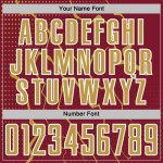 Jersey Sports Uniform Lightning Gold-White Soccer Custom Crimson Sublimation Old Jersey Sports Uniform Lightning Gold-White Soccer Custom Crimson Sublimation Old