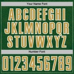 Green Geometric Shape Custom Jersey Sports Sublimation Uniform Gold-White Soccer Old Green Geometric Shape Custom Jersey Sports Sublimation Uniform Gold-White Soccer Old